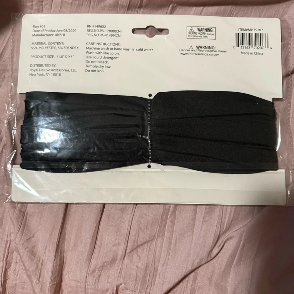 New Black Multi-Use Scarf